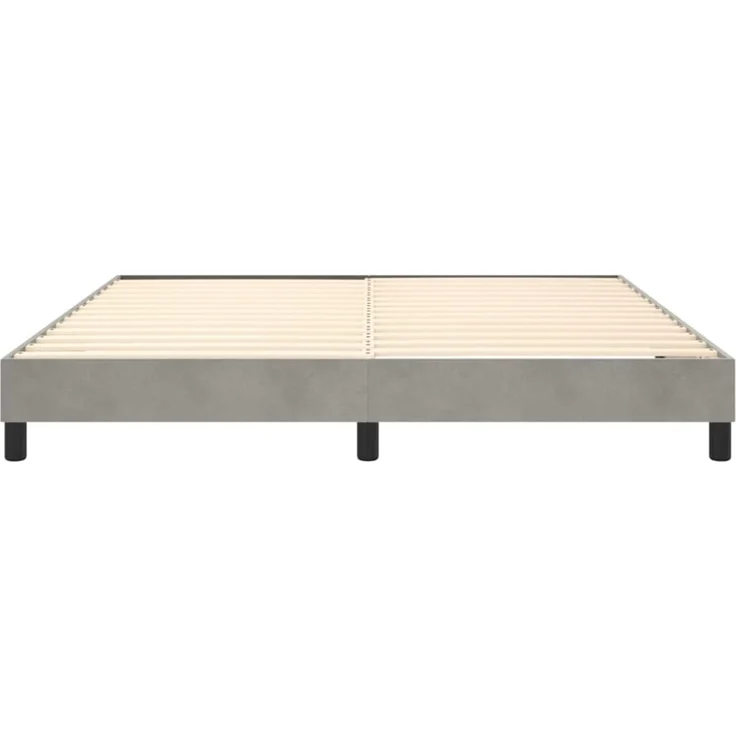 Boxspringbett Hellgrau 180x200 cm Samt [3120784] – Bild 8