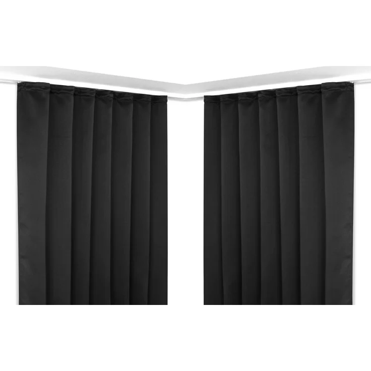 Beautex Verdunkelungsvorhang 2er Set mit U-Band, Blackout Vorhang Gardine abdunkelnd (2 St), Kräuselband, verdunkelnd, 2er Set, wärmeisolierend, blickdicht, waschbar, Farbwahl – Bild 2