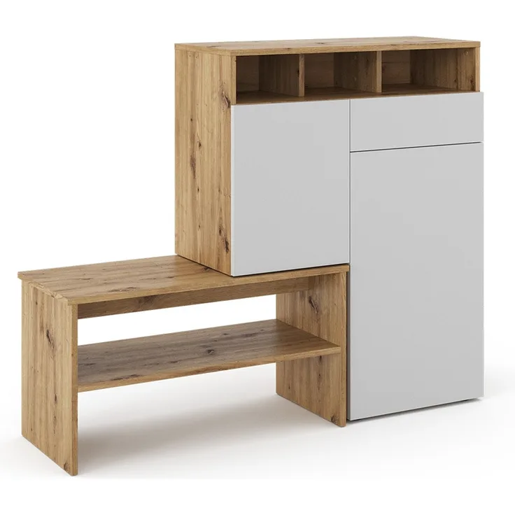 Schuhschrank Selena Braun 124.5 x 102 cm Vicco