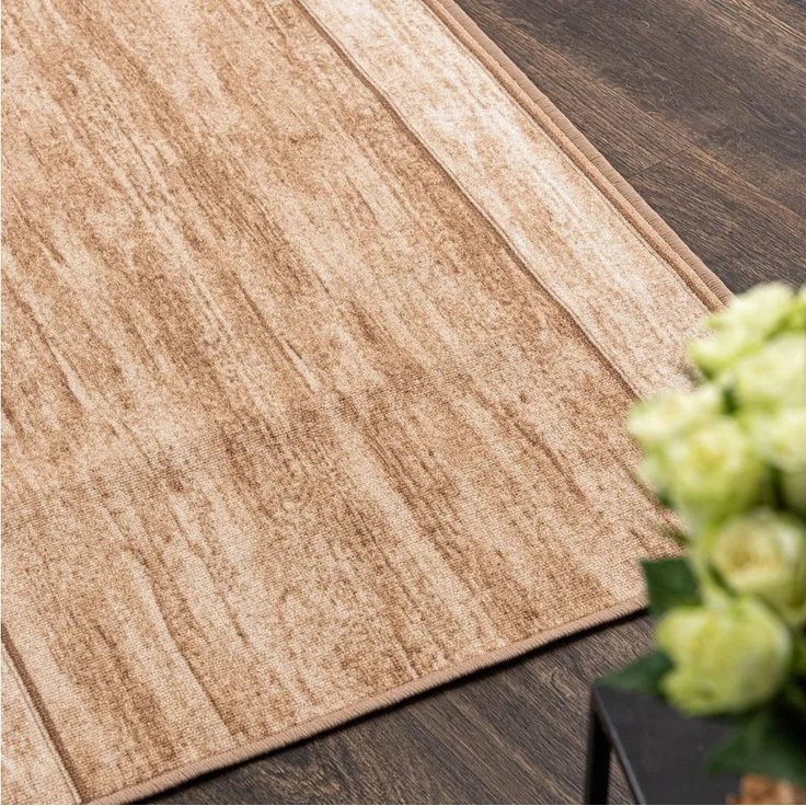 Mazovia Läufer Läufer Teppichläufer Brücke - Vorzimmer Küche - Beige, 67 x 100 cm, Kurzflor, Rutschfest, Meterware, Verschiedene Größen – Bild 2