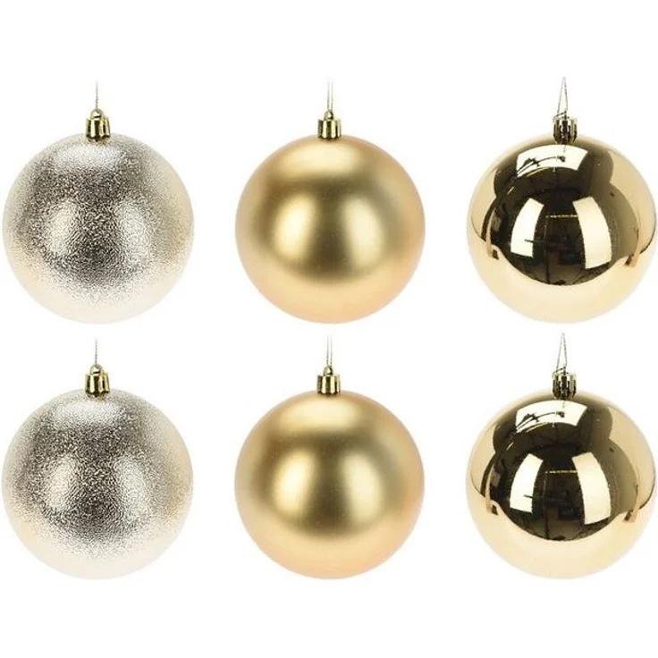 Annastore Weihnachtsbaumkugel Weihnachtskugeln aus Kunststoff zum Hängen - Wetterfest Outdoor, Christbaumkugeln für draußen, Weihnachtkugeln – Bild 1