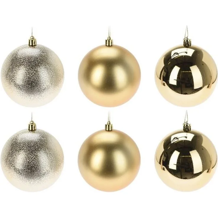Annastore Weihnachtsbaumkugel Weihnachtskugeln aus Kunststoff zum Hängen - Wetterfest Outdoor, Christbaumkugeln für draußen, Weihnachtkugeln