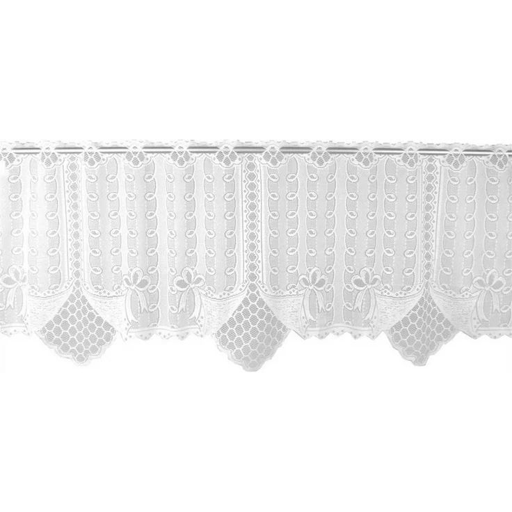 Arsvita Vorhang Mona (1 St), Stangendurchzug, halbtransparent, 2 teiliges Bistrogardinen-Set in Spitzenoptik – Bild 3