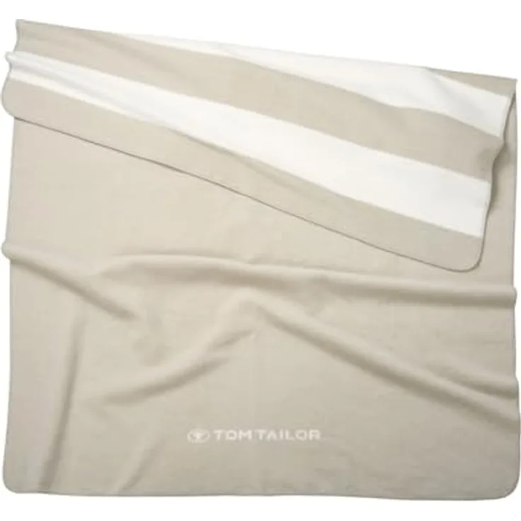 Tom Tailor Decke, uni in Sand, Textil, 150x200 cm, kuschelige Wohndecke