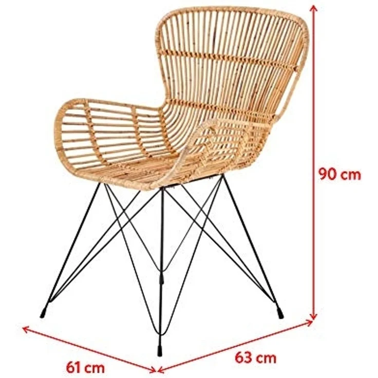 Selsey Rattanstuhl, Braun, 61 x 90 x 63, 5903025265490 – Bild 3