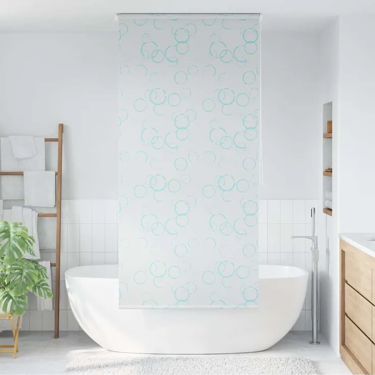 vidaXL Duschrollo 80x240 cm Blasenmuster 142865