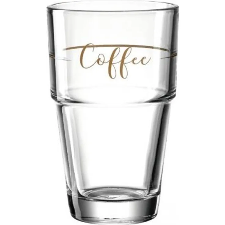 Leonardo Becher Solo Coffee, Kaffeebecher, Glas, Kalk-Natron Glas, mehrfarbig, 410 ml, 043468