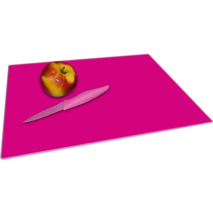 Wallario Schneidebrett Pink, ESG-Sicherheitsglas, (inkl. rutschfester Gummifüße 4mm, 1-St), 30x40 cm – Bild 1