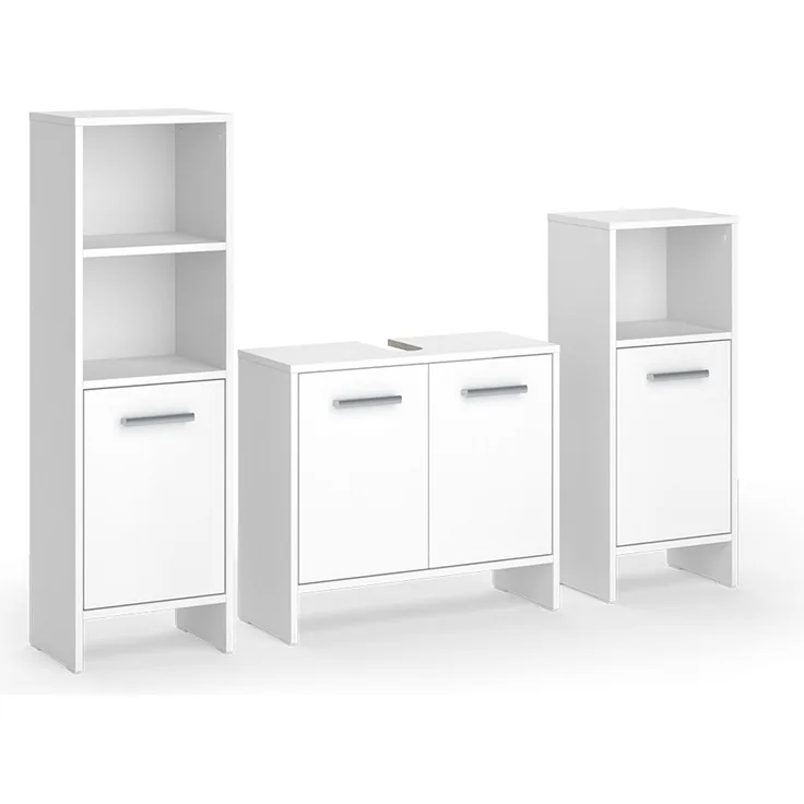 Badmöbel-Set Karli Weiß 3-teilig Vicco