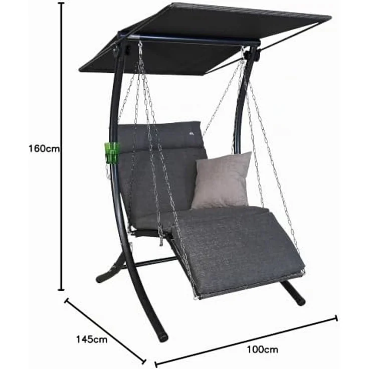 Hollywoodschaukel 1-Sitzer Swing Smart stone – Bild 4