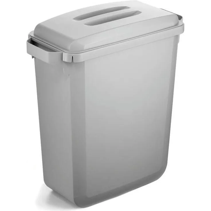 DURABLE Abfallbehälter Durabin ECO 60 Liter rechteckig grau