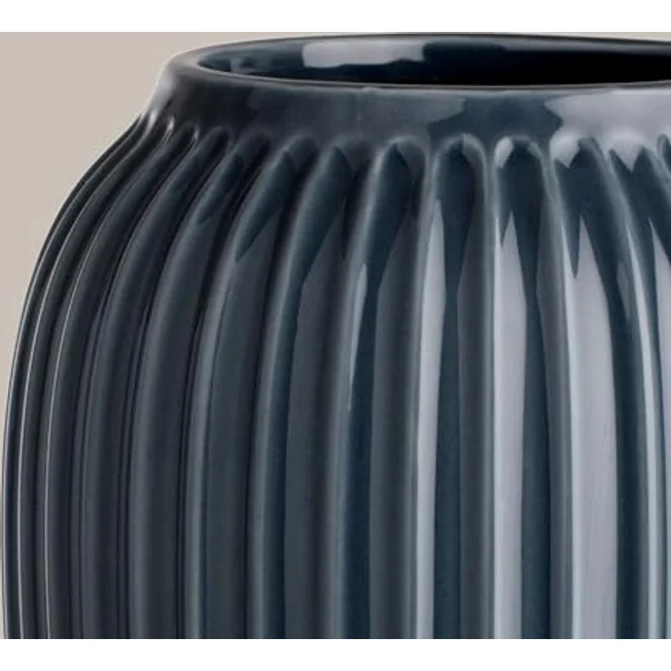 Kähler Hammershøi Vase 20 cm anthracite – Bild 5