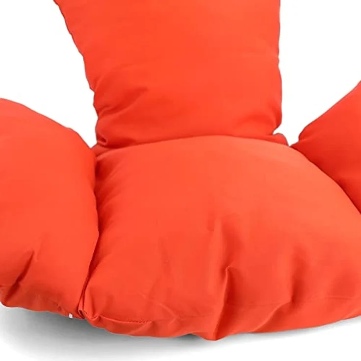 Kissen für Hängesessel Korb inkl. Rückenteil 2-teiliges Set Style Orange – Bild 3