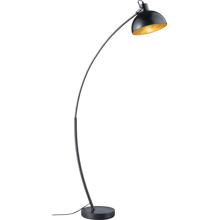 R46041032 Stehleuchte RECIFE Stehlampe ca. 155 cm schwarz / goldfarbig max. 60W – Bild 2
