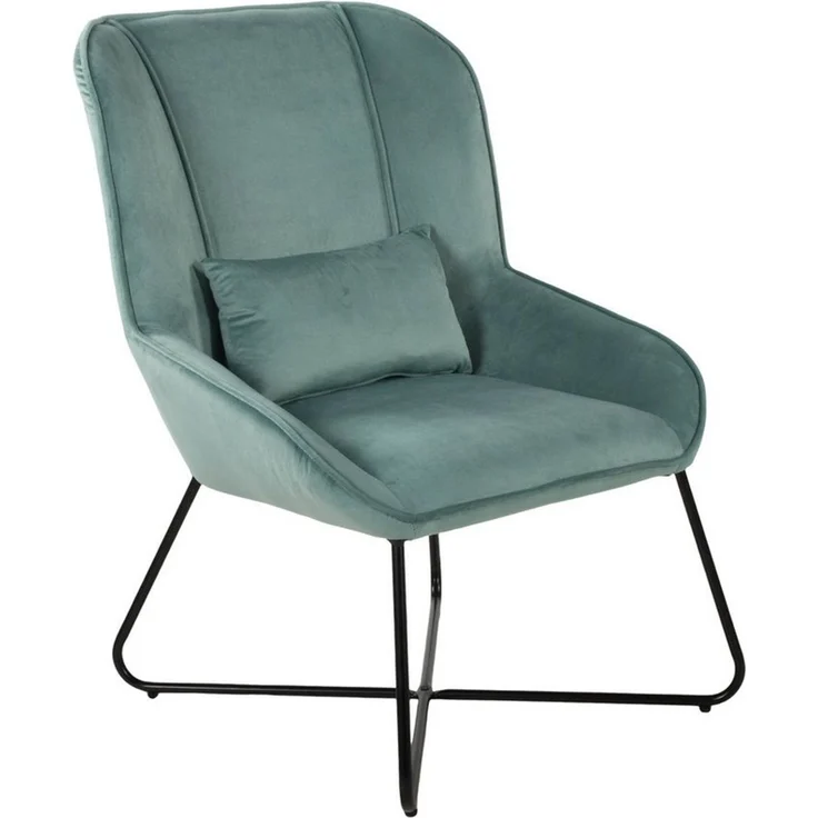 Duo Collection Loungesessel Algona, Relaxsessel mit Hocker, Samt-Optik, Cocktailsessel – Bild 3