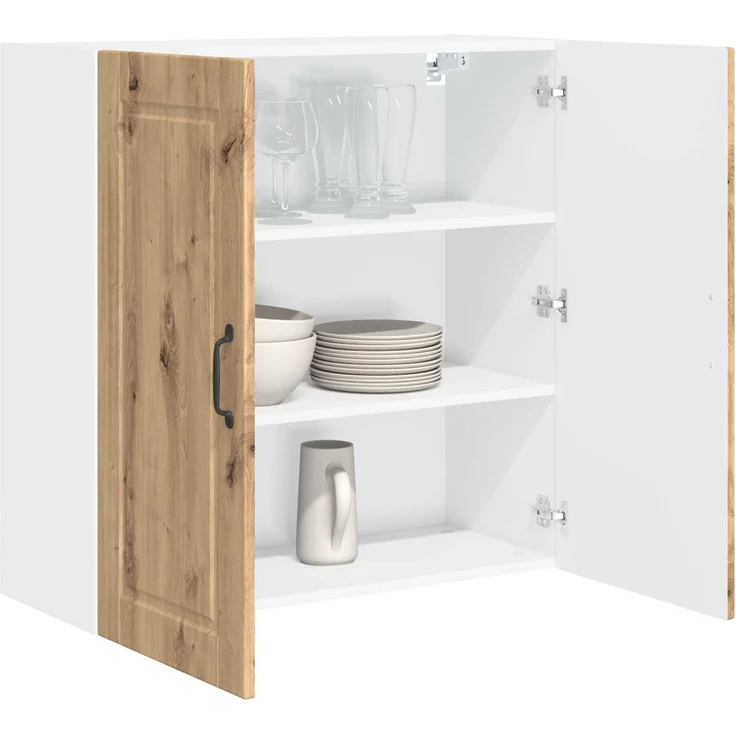 vidaXL Wandschrank PORTO Artisan-Eiche 80 x 31 x 80 cm Holzwerkstoff 885414 – Bild 3