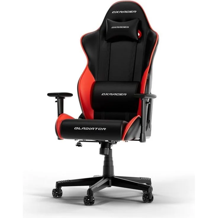 DXRacer GLADIATOR L Schwarz & Rot PVC Leder das Orginal Gaming Stuhl