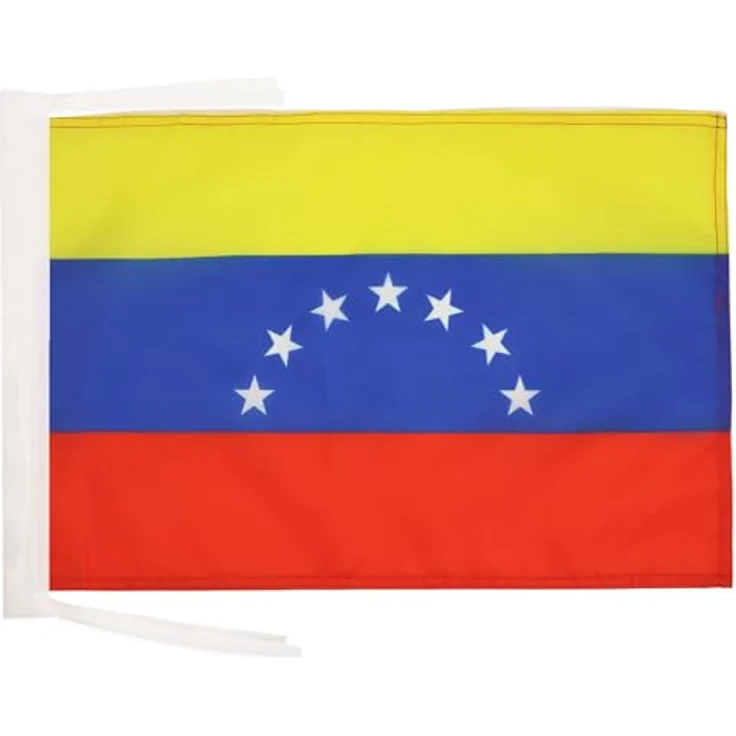 AZ FLAG - Flagge Venezuela Alt - 45x30 cm Mit Kordel - Bolivarische Republik Venezuela Fahne 30 x 45 Cm - Flaggen – Bild 1