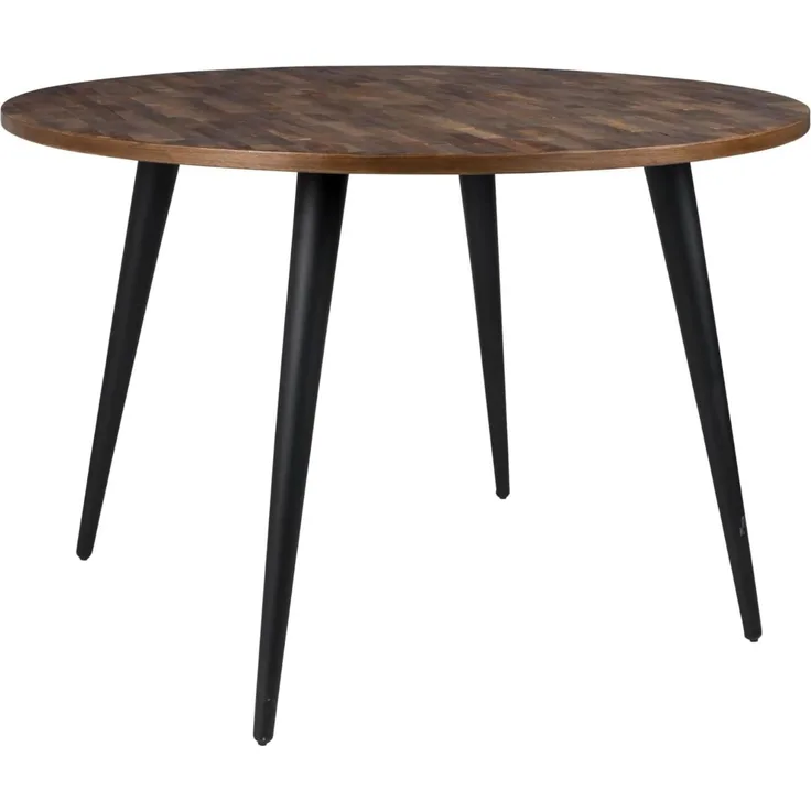 WHITE LABEL LIVING Esstisch Mo Rund aus Teakholz Ø110cm