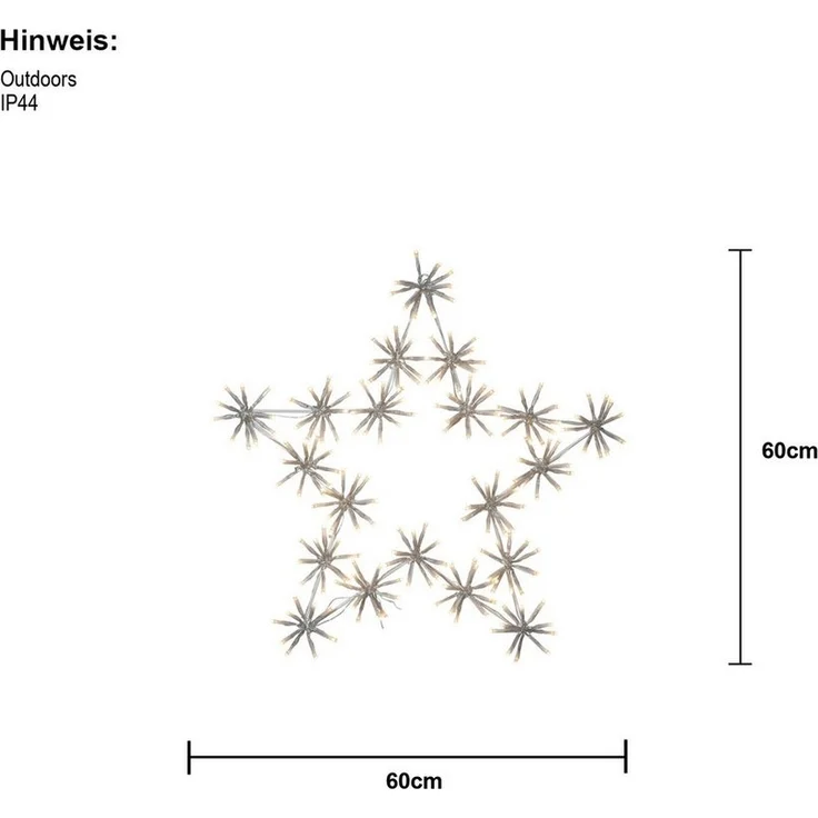 Star LED-Silhouette 'Flower, 200 ww LED – Bild 3