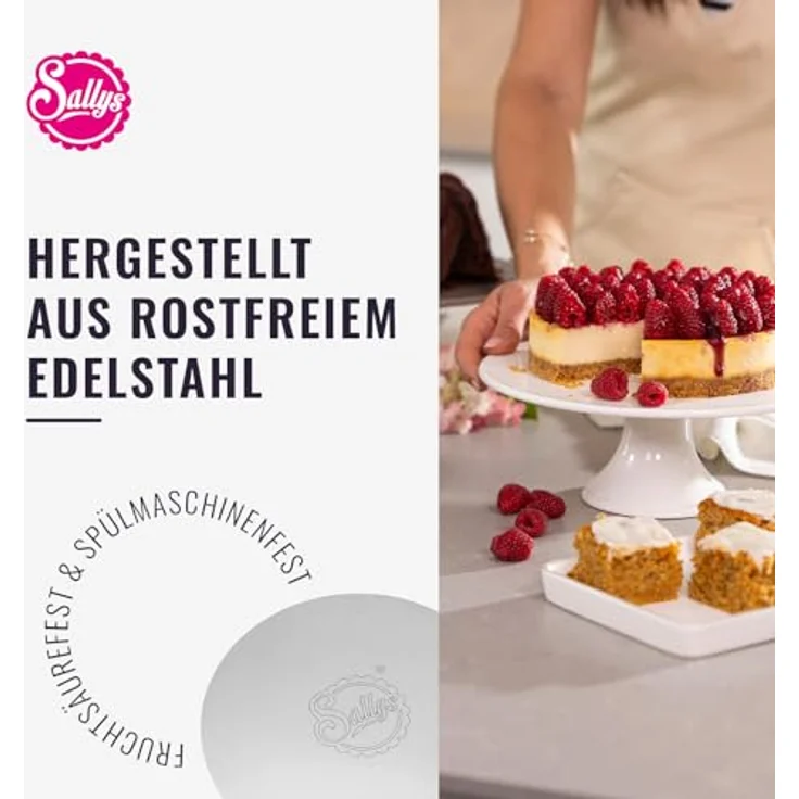 Sallys Tortenbodenheber Duo-Tortenretter: Rund & Eckig für Perfekte Tortenkreationen, Langlebig – Bild 5