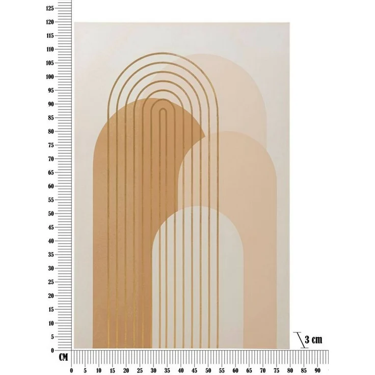 Dmora Gemälde Proto, Wandgemälde, Ornamentales Paneel, Dekoratives Zubehör, 80x3 h120 cm, Bunt – Bild 3