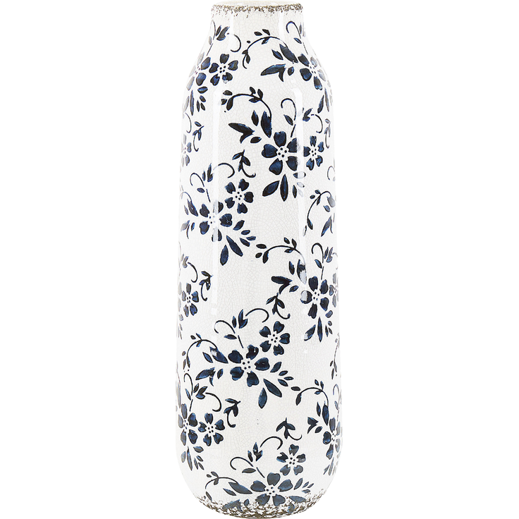 Blumenvase MULAI Steinzeug 35 cm Weiß