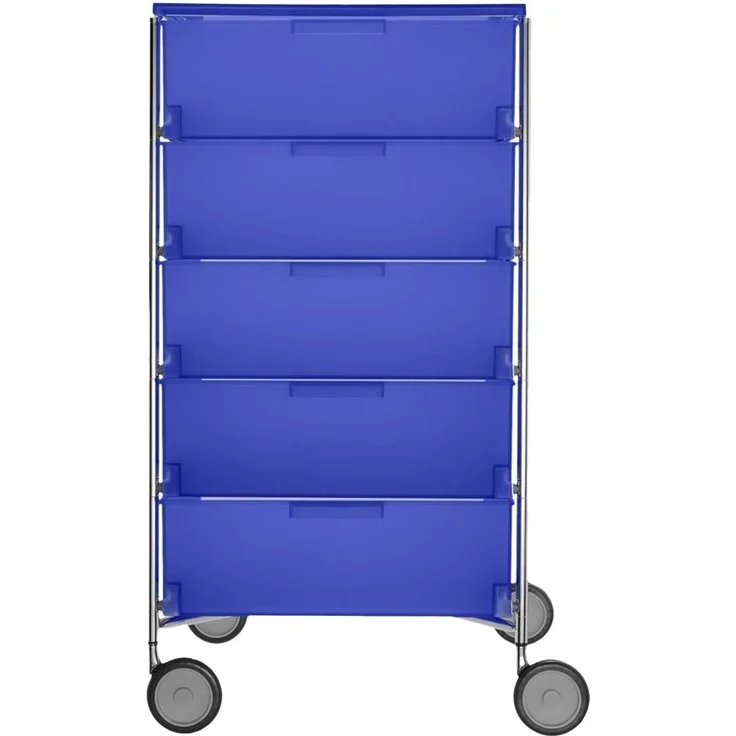 Kartell Mobil Aufbewahrungsschrank Stahl/Verchromt – Bild 1