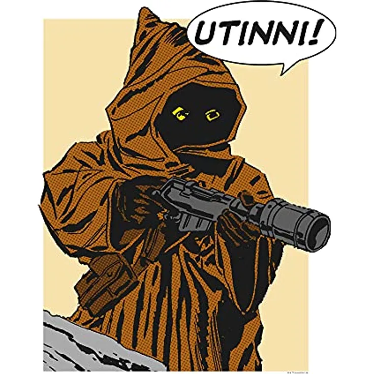 Komar Wandbild | Star Wars Classic Comic Quote Java | 40 x 50 cm, Premium-Poster Fotopapier, ohne Rahmen, für Kinder- und Jugendzimmer