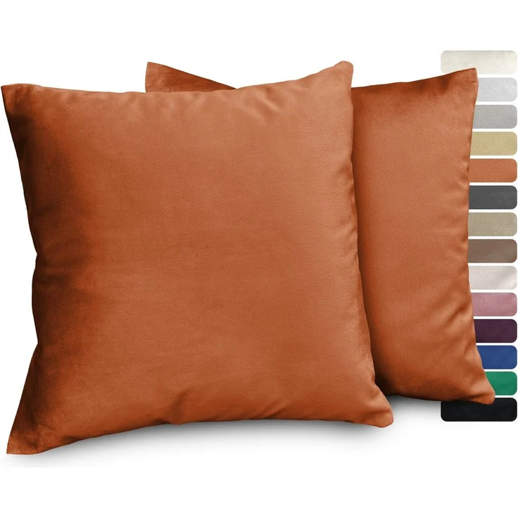 Beautex Kissenhüllen Samt Kissenhüllen 2er Set, Premium Kissenbezug, Sofa- und Dekokissen, (2 Stück) – Bild 5