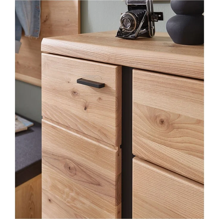 Schuhschrank Sonos, Echtholz, Holzwerkstoff, Holzfarben, 80 x 107 x 40 cm – Bild 3