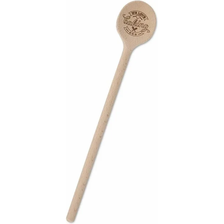 Städter We Love Baking Kochlöffel Rund, Koch Löffel, Rührlöffel, Küchenlöffel, Küchenhelfer, 28 cm, 815018POS