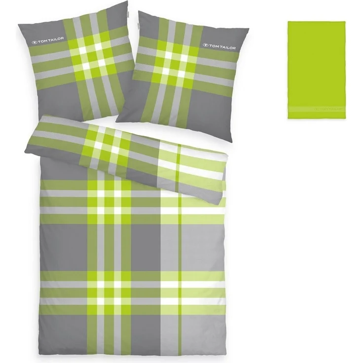 TOM TAILOR HOME Bettwäsche Nick in Gr. 135x200 oder 155x220 cm, Renforcé, 3 teilig, mit Gratiszugabe Gästehandtuch – Bild 5