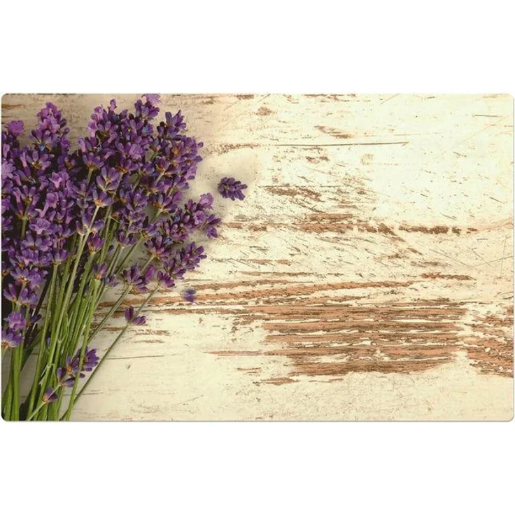matches21 HOME & HOBBY Platzset Abwaschbare Tischsets 4er Set Vintage Lavendel Blumen, (4-St), Platzsets als Tisch-Untersetzer und Tisch-Deko für Esstisch Teller – Bild 2