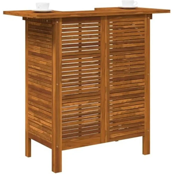 vidaXL Bartisch 110x50x105 cm Massivholz Akazie 44007