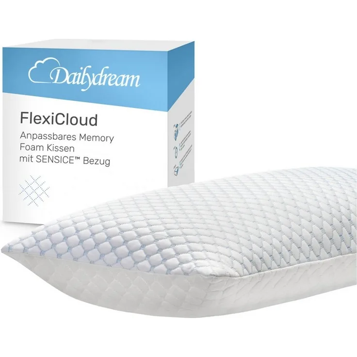 Dailydream Nackenstützkissen, FlexiCloud Nackenkissen mit SENSICE, Memory Foam