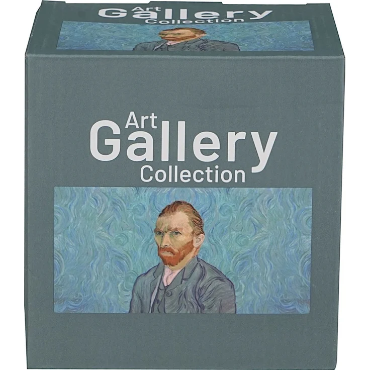 DUO ART GALLERY Becher 400 ml mit Teesieb PORTRAIT OF Van Gogh, New Bone China Porzellan – Bild 4