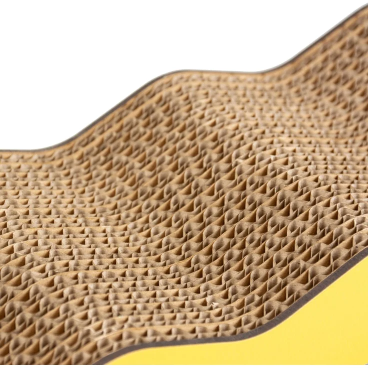 Duvo+ Kratzbrett Wayne Wavy gelb, 44 x 11 x 4 cm – Bild 5
