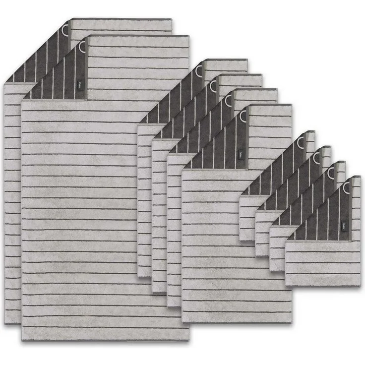 Cawö Handtuch Unisex Handtuch 1er Pack, 10er Pack Baumwolle, Frottier (Set, 10-St)
