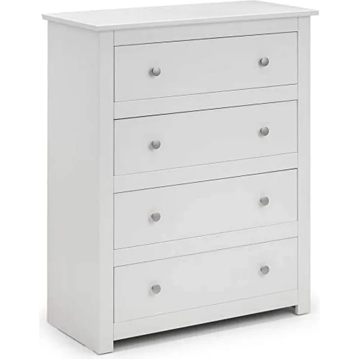 Julian Bowen Radley Kommode mit 4 Schubladen, weiß (Surf White)