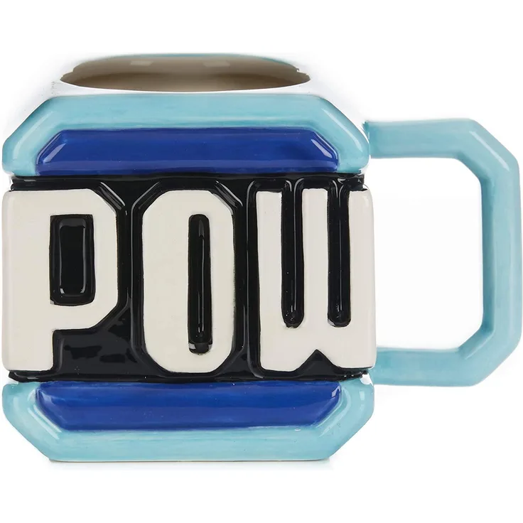 Paladone 5055964738372 Pow Block Form Einer Tasse für Fans, Freunde und Familie, offiziell Lizenziertes Nintendo Sammlerstück, keramik