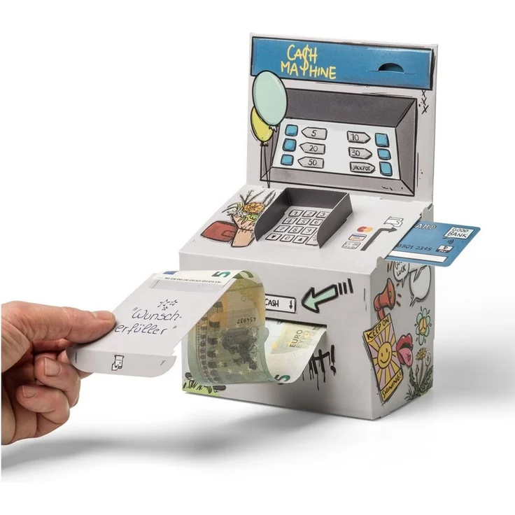 SURPRISA Geschenkbox Geld-O-Mat Geldgeschenk Verpackung – Kreatives DIY Geldautomat, für Geldgeschenke zum Geburtstag, Hochzeit & besondere Anlässe – Bild 5