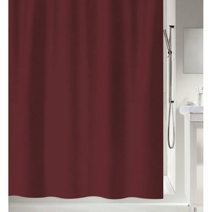 spirella Duschvorhang PRIMO Breite 180 cm, Anti-Schimmel Textil-Duschvorhang, Polyester, 180x180 cm, waschbar