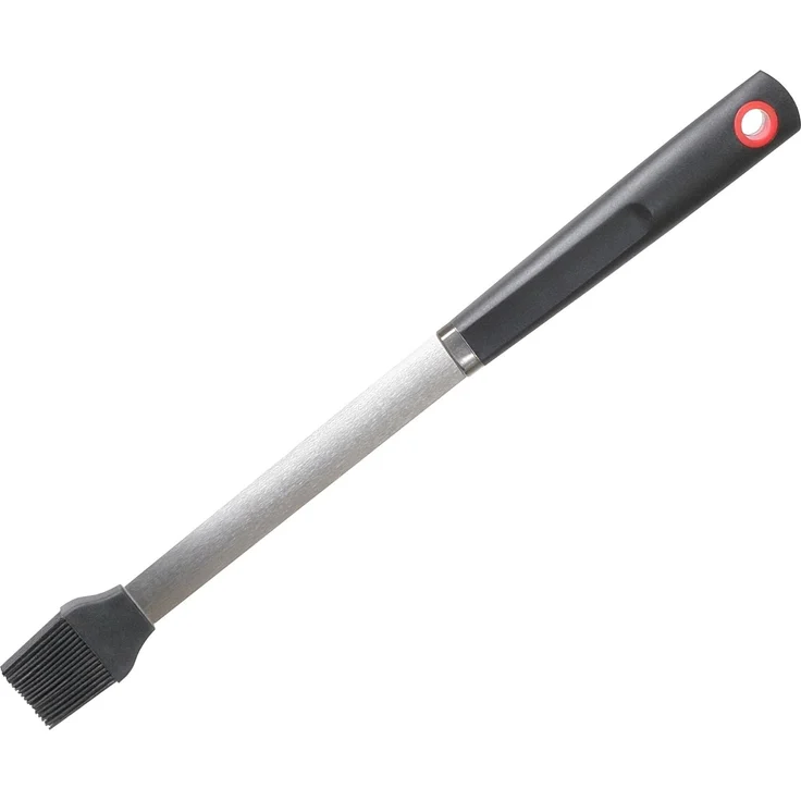 wenco Grillpinsel lang, 42 cm, Edelstahl/Silikon, Grillpinsel hitzebständig lang, Vielseitig verwendbar als Backpinsel, Küchenpinsel, BBQ Pinsel – Bild 1
