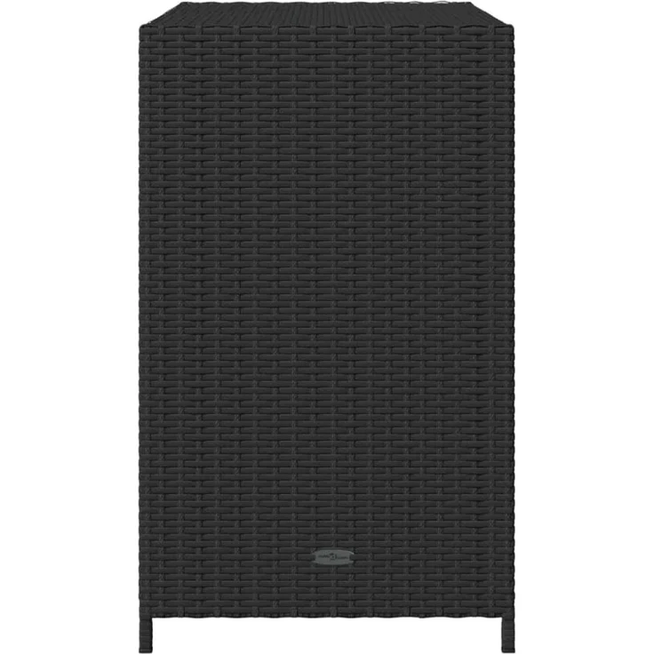 vidaXL Gartenschrank Schwarz 83x45x76 cm Poly Rattan 365543 – Bild 4