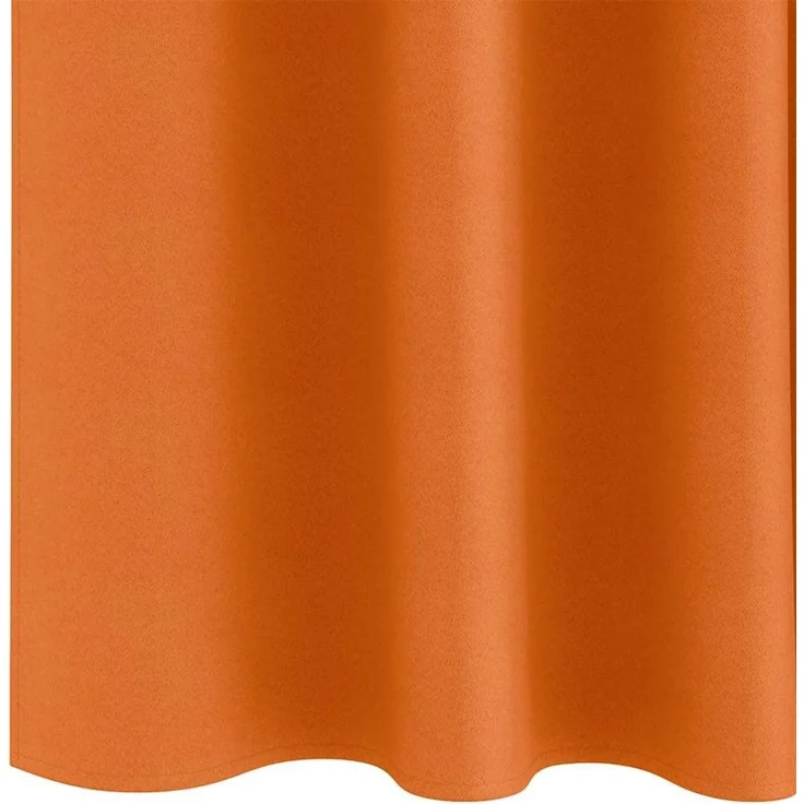 vidaXL Verdunkelungs-Vorhänge mit Ringen 2 stk. Helles Orange 4107511 – Bild 6