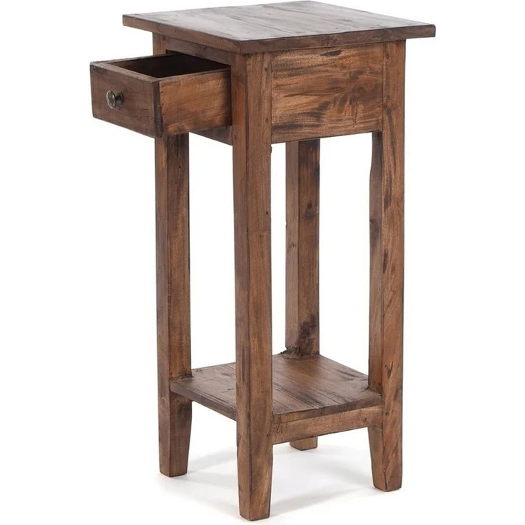 DESIGN DELIGHTS Telefontisch TELEFONTISCH "DRAWER 65", Mahagoni, 65x31x31 cm, Beistelltisch, Far – Bild 2