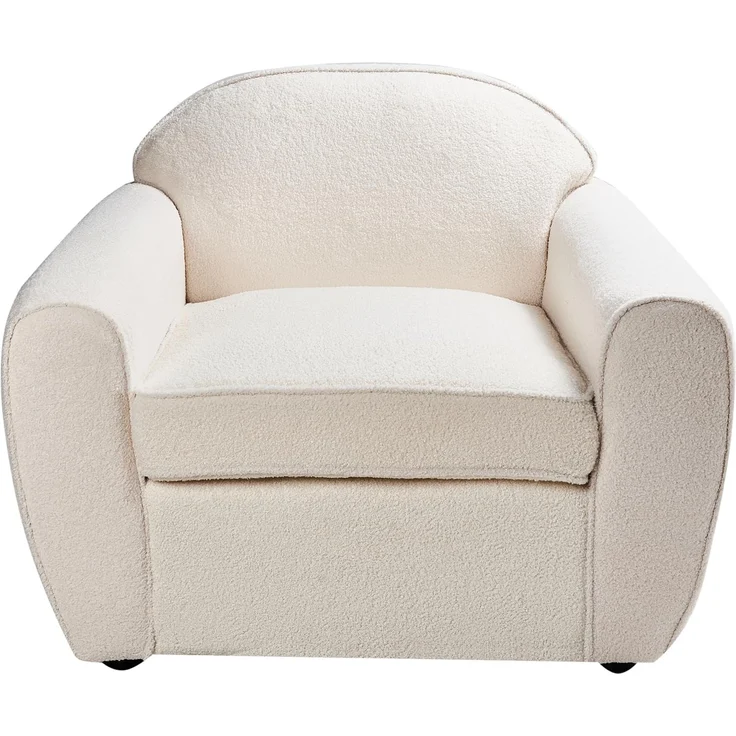 Sessel ELLEDE Bouclé Hellbeige – Bild 5