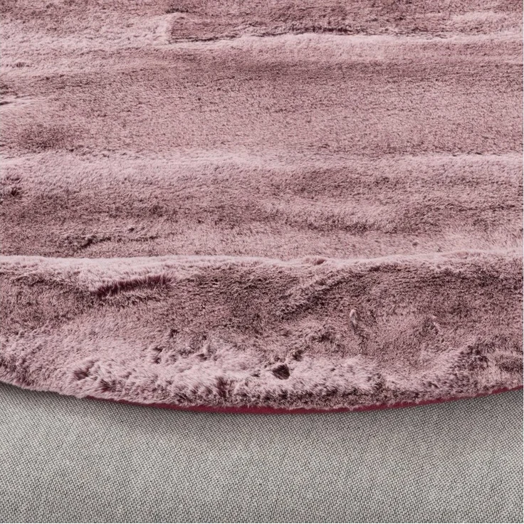 Pergamon Fellteppich Fellteppich Luxus Super Soft Plush Rund, Rund, Höhe: 25 mm – Bild 3