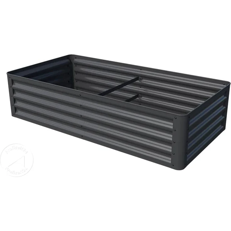 PRIMEYARD Hochbeet LUCA anthrazit Stahlkonstruktion 150x75x35 cm – Bild 2